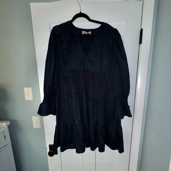 Pomander Place Dresses & Skirts - Tuckernuck Pomander Place - Navy Cotton Poplin Kenzo Dress XL